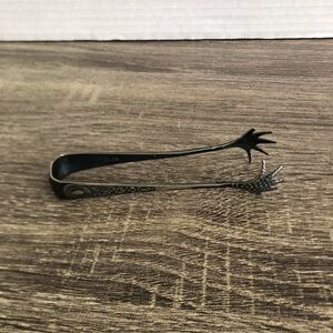 Antique Silverplate Talon Sugar Cube Tongs